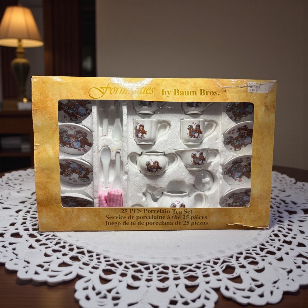 Formalities by Baum Bros. 25 pc Porcelain Tea Set Child’s Kids miniature play se
